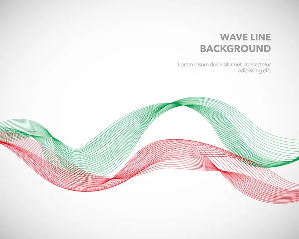 Zarif soyut vektör dalga çizgisi fütüristik biçim arkaplan şablonu