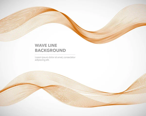 Zarif soyut vektör dalga çizgisi fütüristik biçim arkaplan şablonu