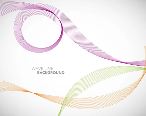 Zarif soyut vektör dalga çizgisi fütüristik biçim arkaplan şablonu