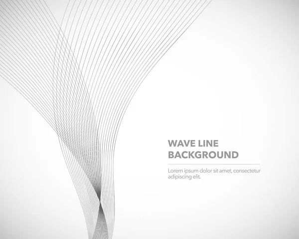 Zarif soyut vektör dalga çizgisi fütüristik biçim arkaplan şablonu