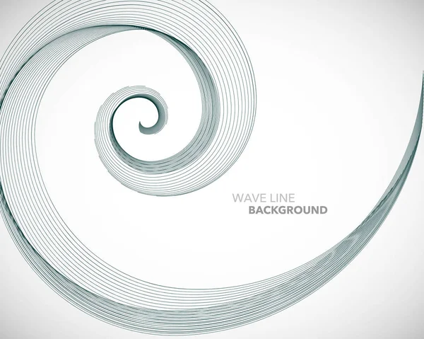 Zarif soyut vektör dalga çizgisi fütüristik biçim arkaplan şablonu