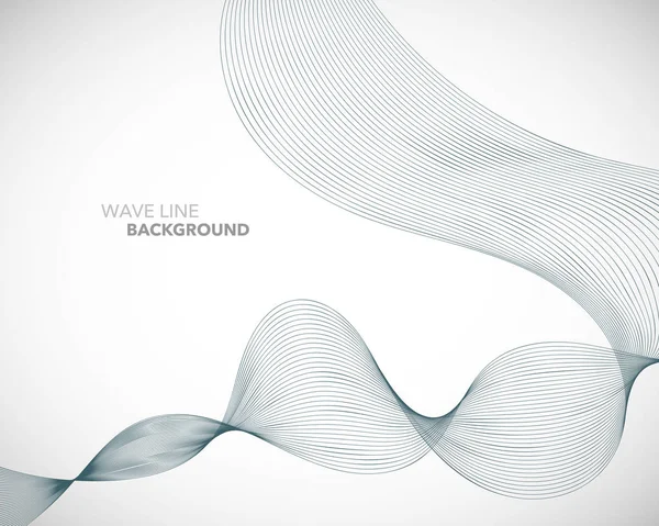 Zarif soyut vektör dalga çizgisi fütüristik biçim arkaplan şablonu