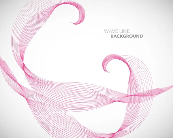 Zarif soyut vektör dalga çizgisi fütüristik biçim arkaplan şablonu