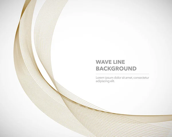 Zarif soyut vektör dalga çizgisi fütüristik biçim arkaplan şablonu