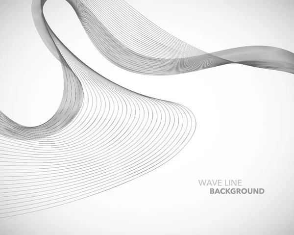 Zarif soyut vektör dalga çizgisi fütüristik biçim arkaplan şablonu