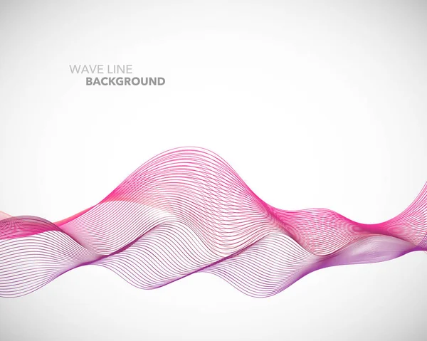 Zarif soyut vektör dalga çizgisi fütüristik biçim arkaplan şablonu