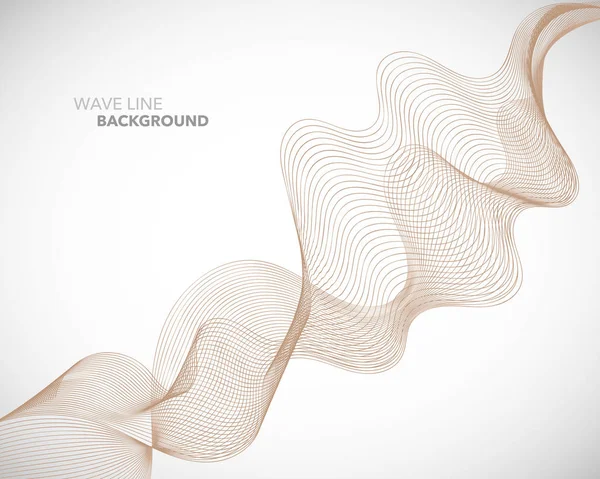 Zarif soyut vektör dalga çizgisi fütüristik biçim arkaplan şablonu