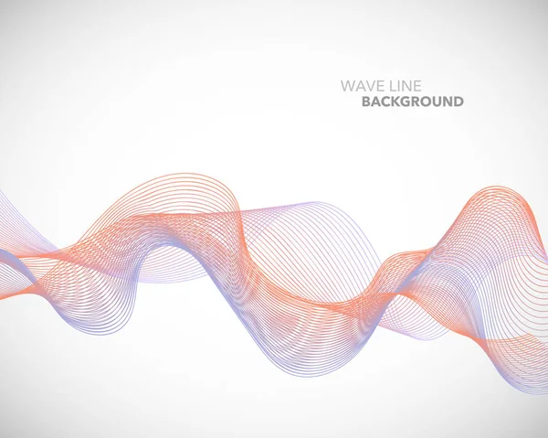 Zarif soyut vektör dalga çizgi fütüristik stili arka plan te