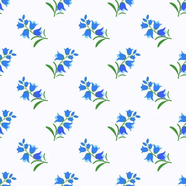 Seamless background image colorful botanic flower leaf plant — Stock Vector