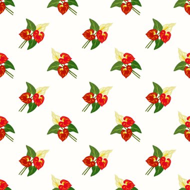 Sorunsuz arka plan görüntü renkli botanik çiçek yaprak bitki