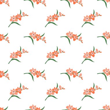 Sorunsuz arka plan görüntü renkli botanik çiçek yaprak bitki