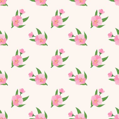 Sorunsuz arka plan görüntü renkli botanik çiçek yaprak bitki