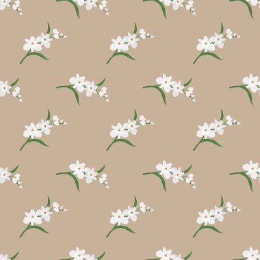 Sorunsuz arka plan görüntü renkli botanik çiçek yaprak bitki