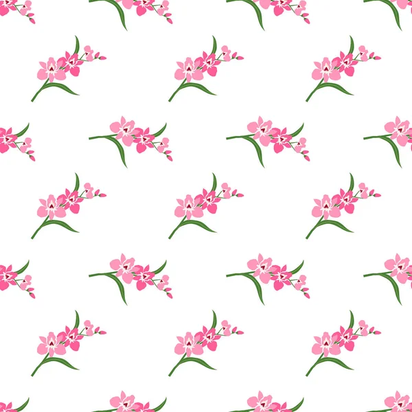 Fond sans couture image colorée botanique fleur feuille plante — Image vectorielle