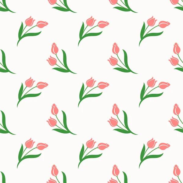 Бесшовное фоновое изображение красочное растение из листьев ботанических цветов — стоковый вектор