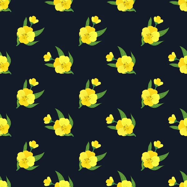 Seamless background image colorful botanic flower leaf plant Vector Graphics