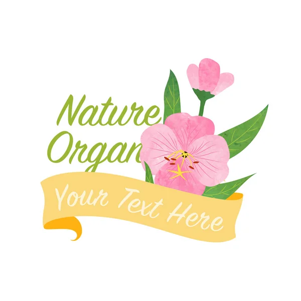 Colorful watercolor texture vector nature botanic garden flower banner template Stock Vector