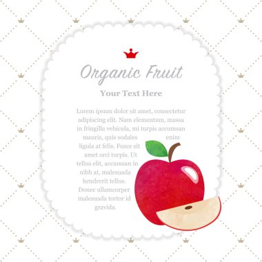 Renkli Sulu Boya doku doğa organik meyve faturası çerçeve