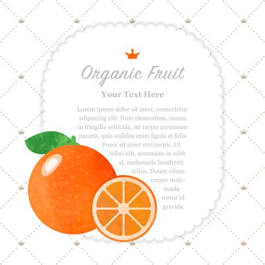 Renkli Sulu Boya doku doğa organik meyve faturası çerçeve