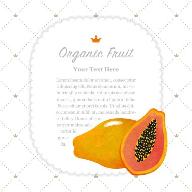 Renkli Sulu Boya doku doğa organik meyve faturası çerçeve