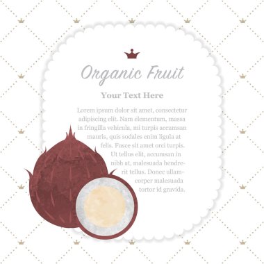 Renkli Sulu Boya doku doğa organik meyve faturası çerçeve