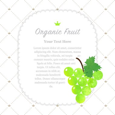 Renkli Sulu Boya doku doğa organik meyve faturası çerçeve gree