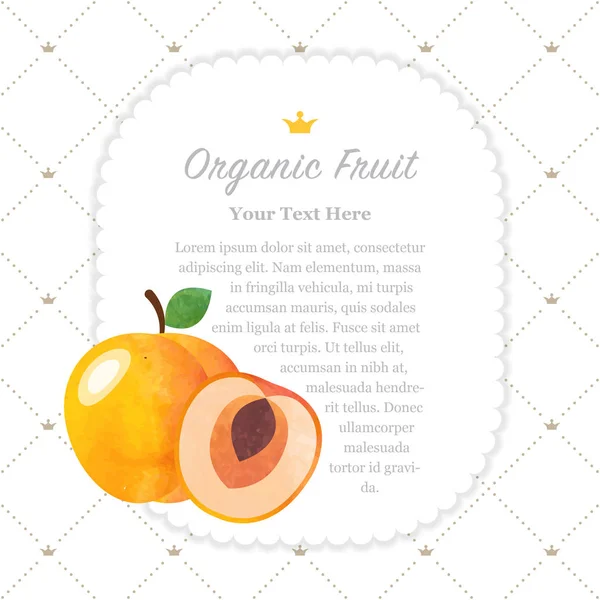 Renkli Sulu Boya doku doğa organik meyve faturası çerçeve