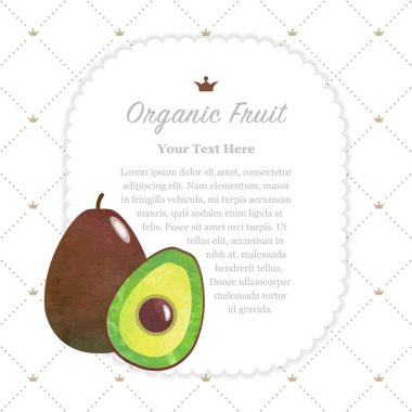 Renkli Sulu Boya doku doğa organik meyve faturası çerçeve avac