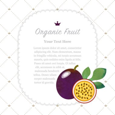 Renkli Sulu Boya doku doğa organik meyve faturası çerçeve geçişi