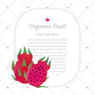 Renkli Sulu Boya doku doğa organik meyve faturası kare kırmızı 