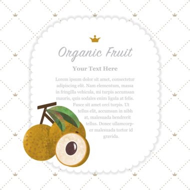 Renkli Sulu Boya doku doğa organik meyve faturası çerçeve uzun