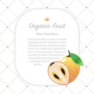 Renkli Sulu Boya doku doğa organik meyve faturası çerçeve sapo