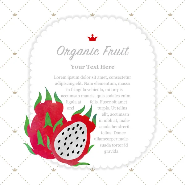 Renkli Sulu Boya doku doğa organik meyve faturası çerçeveyi sürükleyin