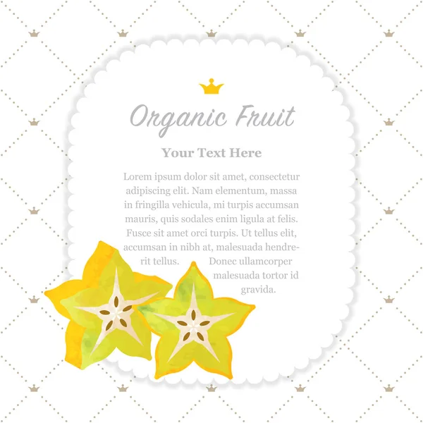 Renkli Sulu Boya doku doğa organik meyve faturası çerçeve cara