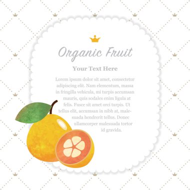 Renkli Sulu Boya doku doğa organik meyve faturası çerçeve sant