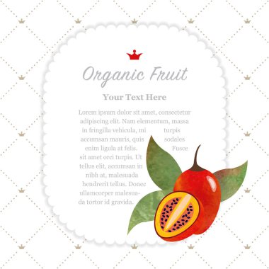 Renkli Sulu Boya doku doğa organik meyve faturası çerçeve tama