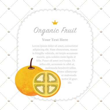 Renkli Sulu Boya doku doğa organik meyve faturası çerçeve lulo