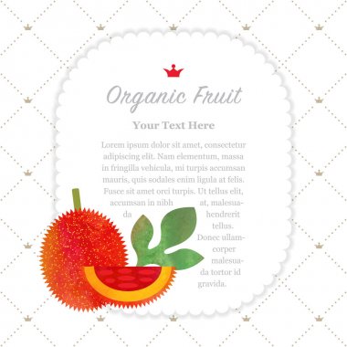 Renkli Sulu Boya doku doğa organik meyve faturası çerçeve Olgun