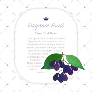 Renkli Sulu Boya doku doğa organik meyve faturası çerçeve Söve