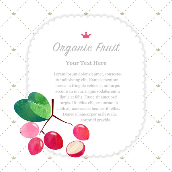 Renkli Sulu Boya doku doğa organik meyve faturası çerçeve caru