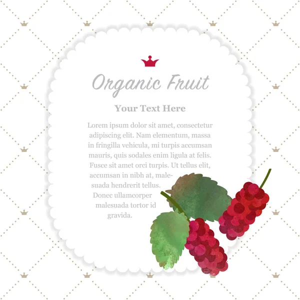 Renkli Sulu Boya doku doğa organik meyve faturası kare kırmızı 