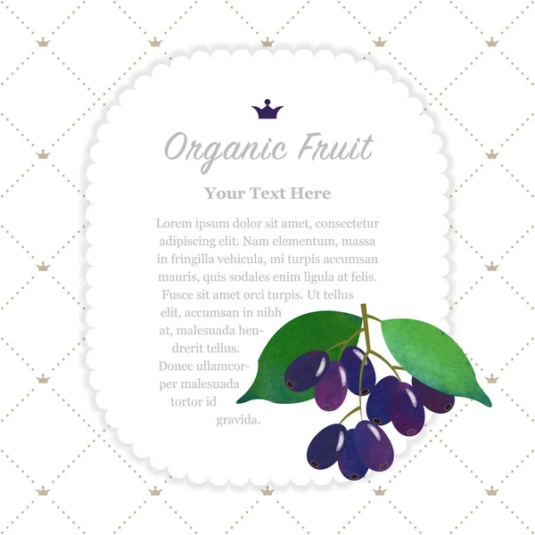 Renkli Sulu Boya doku doğa organik meyve faturası çerçeve Söve