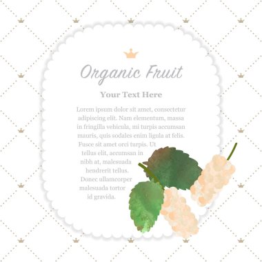 Renkli Sulu Boya doku doğa organik meyve faturası çerçeve whit