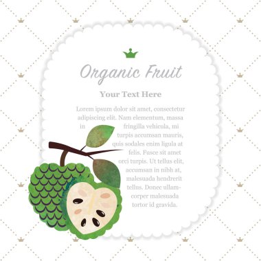 Renkli Sulu Boya doku doğa organik meyve faturası çerçeve cher