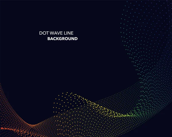 Zarif soyut vektör spektrum gökkuşağı degrade dalga noktalı çizgi