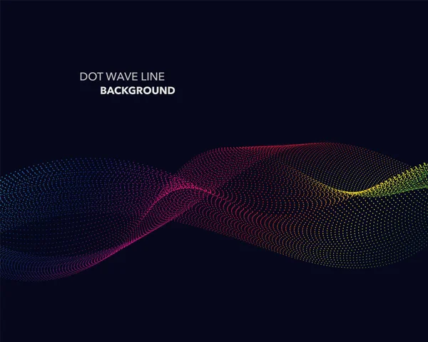 Zarif soyut vektör spektrum gökkuşağı degrade dalga noktalı çizgi