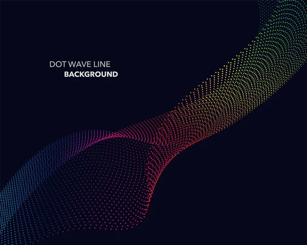 Zarif soyut vektör spektrum gökkuşağı degrade dalga noktalı çizgi