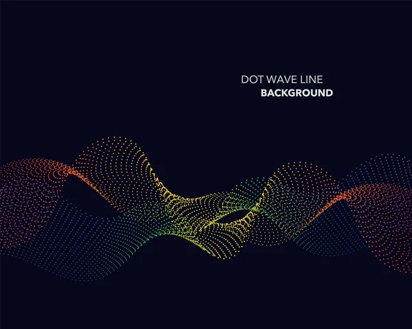 Zarif soyut vektör spektrum gökkuşağı degrade dalga noktalı çizgi