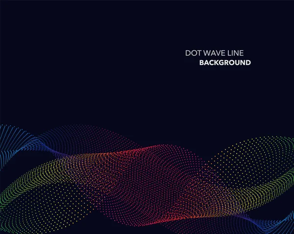 Zarif soyut vektör spektrum gökkuşağı degrade dalga noktalı çizgi