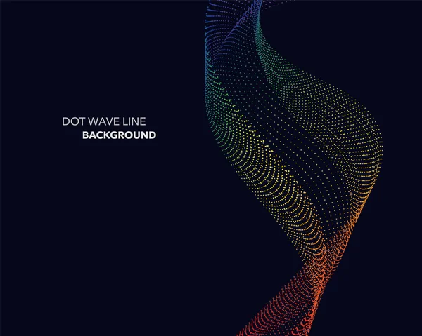 Zarif soyut vektör spektrum gökkuşağı degrade dalga noktalı çizgi